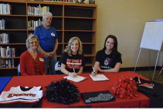 Congrats to Brooklynn Butler for signing to KCU for Cheer!