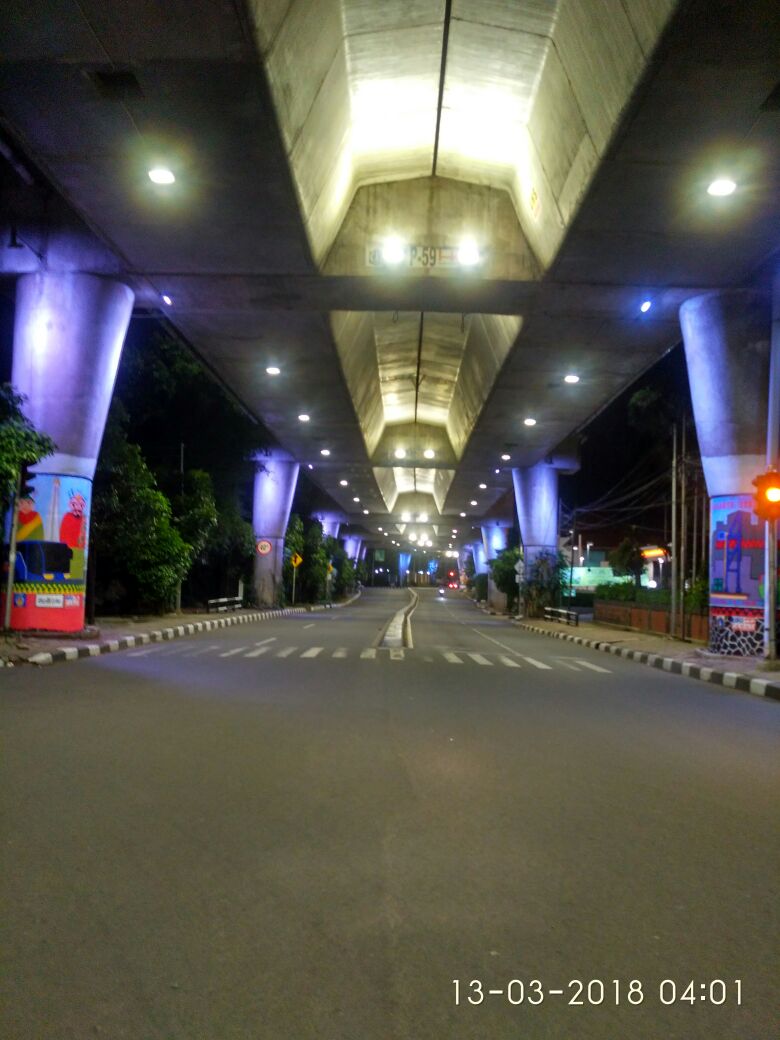 Kondisi Jln Prapanca Raya. Selasa, 13 Maret 2018