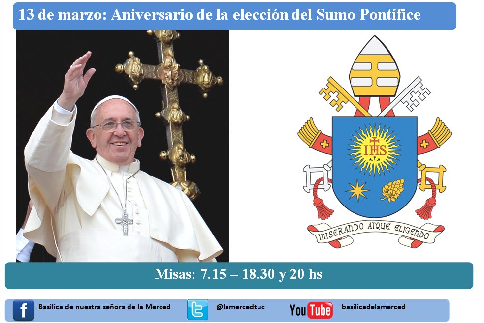lamercedtuc's tweet photo. #PapaFrancisco #5Años #Misericordia https://t.co/QzZ9MUQrd0