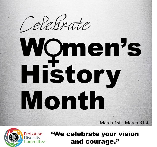 SBCprobation's tweet photo. The San Bernardino County Probation Diversity Committee celebrates #womenshistorymonth #SBCPDC https://t.co/rUrjt3DooB