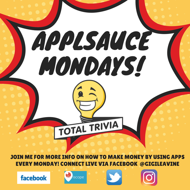 KIGTV's tweet photo. Tune in every #Monday for #ApplsauceMondays with #gigileavine for some amazing deals! #sweatcoin #earny #totaltrivia #Applike #promotion #radio #socialmediamarketing #kigtv #teamgigi #askgigilive #heimediagroup #auntgigishouse https://t.co/NBP4VGpYf9