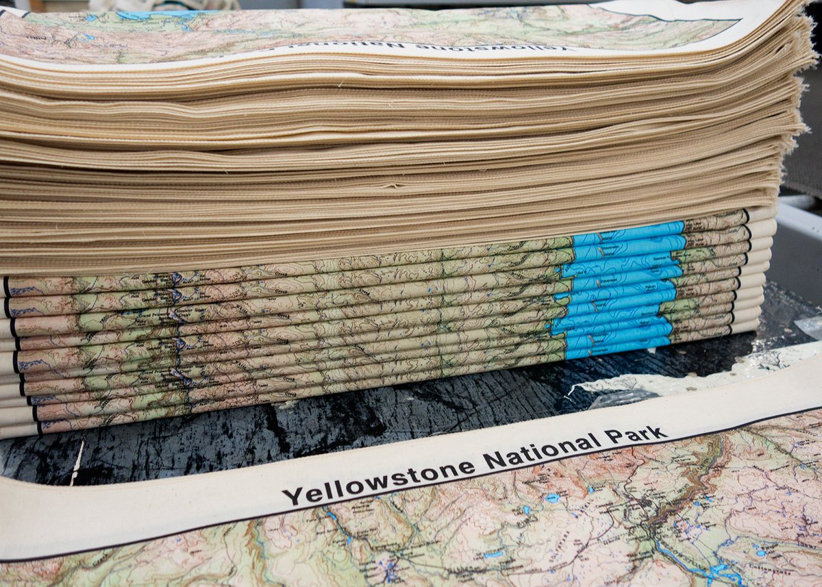 We are restocking our shelves with our Yellowstone National Park Topo Bandana. Get your on our website ow.ly/KsaI30iUjXJ #bandana #topo #nationalpark #screenprinting #chico