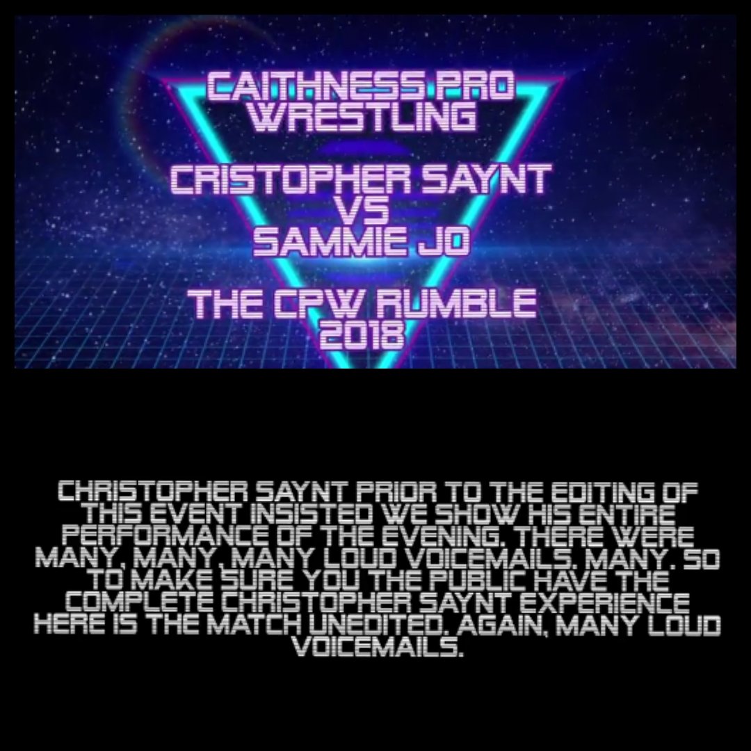 CaithnessProW's tweet photo. Another free match from the #Cpwrumble?
You bet, and this time it's the outspoken yet charismatic @PatriarchSaynt vs #CPW fan favourite @Sammie_Jo0809
Have a watch and enjoy!
https://t.co/ygDc8mcH9V https://t.co/YzC1wP3jrP