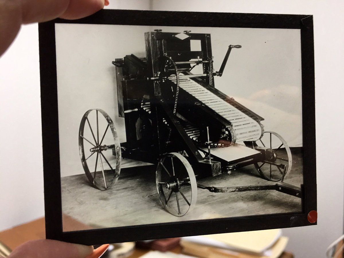 TripleSDynamics's tweet photo. First of our year-long celebration.  1898. Portable gold concentrator print and the original glass plate negative.  The beginning of a long history of separations technology. https://t.co/k9JBVhkAfW