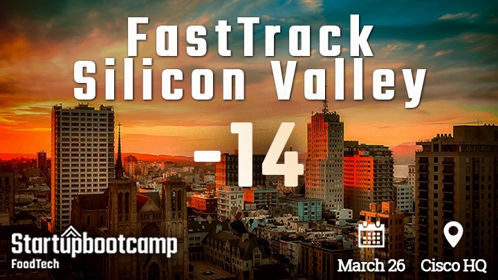 #foodtech and #agtech #startups hurry up! 2 weeks left to #sbcFastTrack #SiliconValley. Do you want to meet awesome mentors like <a href="/jewellsparks/">W Jewell Sparks</a>, <a href="/jourdan_damien/">Damienjourdan</a>, <a href="/pwk/">Peter W. Kruger</a>, Daniele Bernardi, Xun Wang, <a href="/Mareesekeane/">Mareese keane</a>, Howard Shapiro and many more? Apply here: bit.ly/2H64uPo