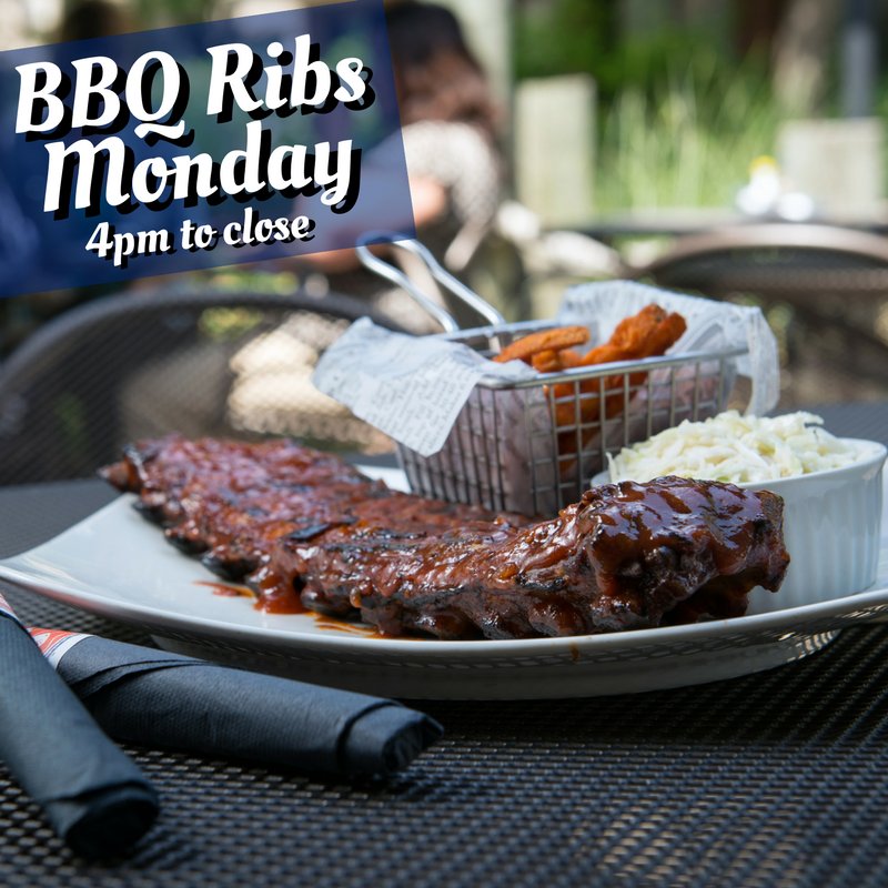 Every Monday, you can indulge in our award-winning ribs, with coleslaw and fresh cut fries, for only $17.99! #JakesOyster #Jakes #Monday #Ribs #FullRack #Delicious #Burlington #Burlont #Friends #Family #NightOut #Dinner #DateNight