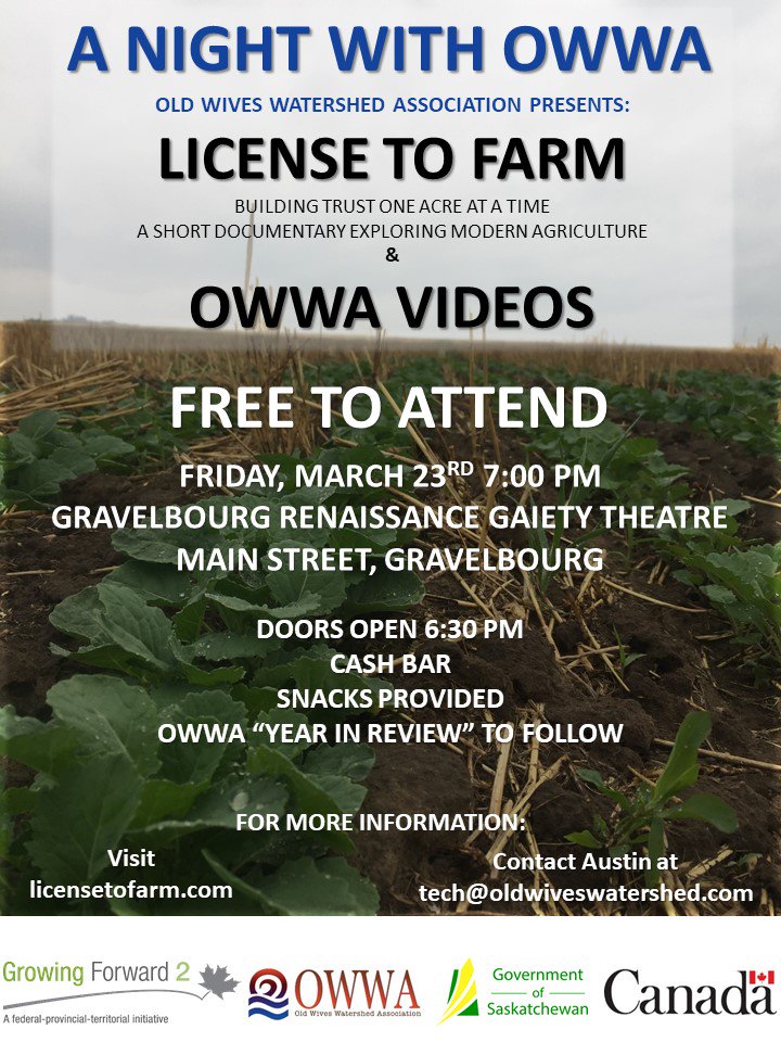 OWWA_Tech's tweet image. Come out for A Night With OWWA! #licensetofarm #growingforward2 #OWWA #saskatchewanagriculture #canadianagriculture