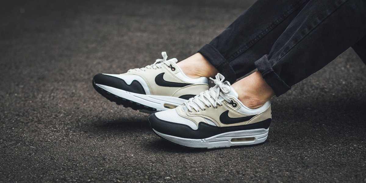 nike air max 1 sail black fossil