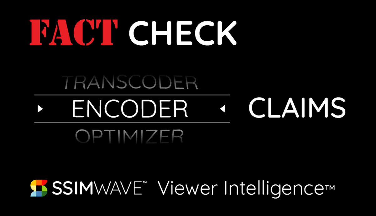 SSIMWAVE's tweet photo. Fact check encoder, transcoder, optimizer claims using the most accurate viewer quality of experience metric ever engineered #SSIMPLUS
Find out how at https://t.co/OEGOwNTFYq @NABShow Booth #SU5224 #NABShow #ViewerIntelligence #QoE https://t.co/j1VYf8YQqt
