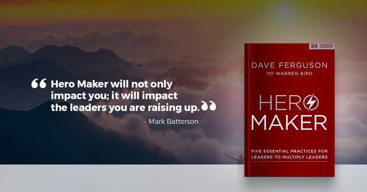 daveferguson's tweet photo. Church leaders: It's time to rethink how you make disciples &amp; build God's kingdom. Get your copy of my newly released book "Hero Maker" and maximize your disciple making efforts today! Learn more at https://t.co/UaZrLpbNjx https://t.co/1Ht09CSOZF