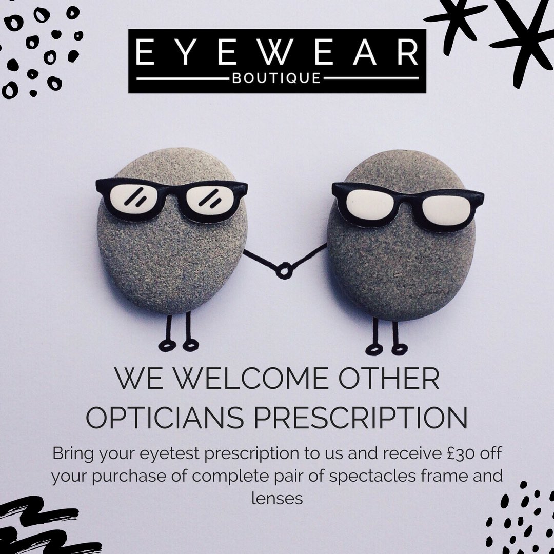 Purchase your next pair of spectacles from us and receive £30 off.
Discount can be used with our on going multi pair offer 1/2 price lenses on 2nd purchase. 

#eyewearboutiqueilkley #eyewear #handmadeframes #exclusive #designerbrands #niche #offers #lenses #ilkley #shoplocal