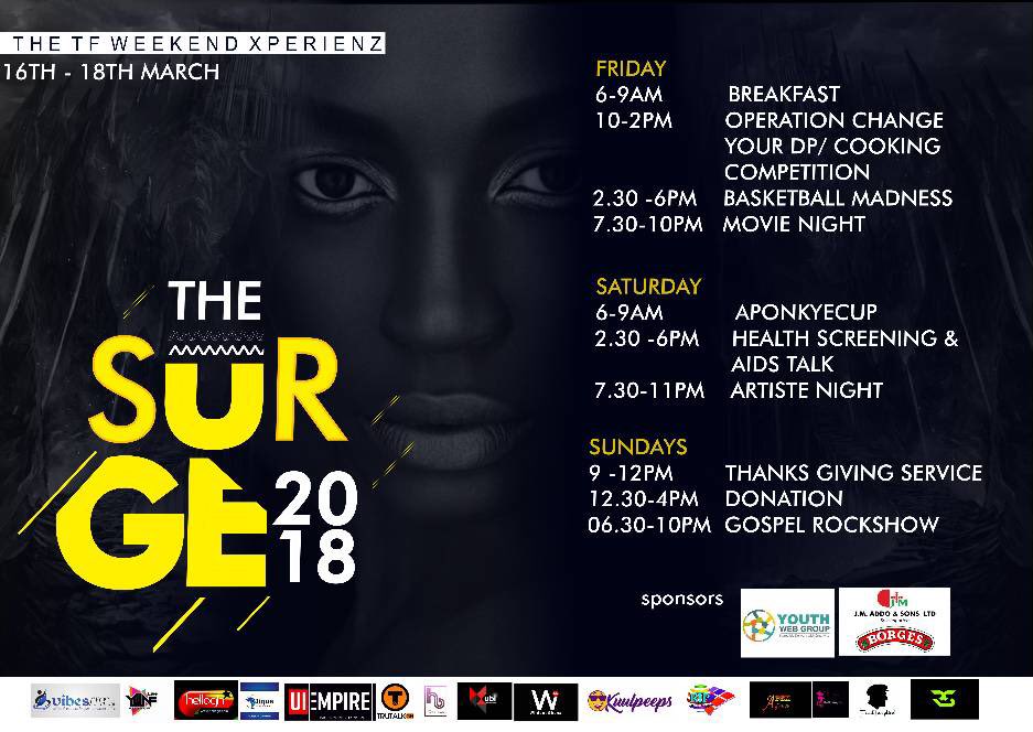 Sedem_10's tweet photo. #thesurge2k18 #programlineup #Be there👌🏽 https://t.co/4ddX4riv6C