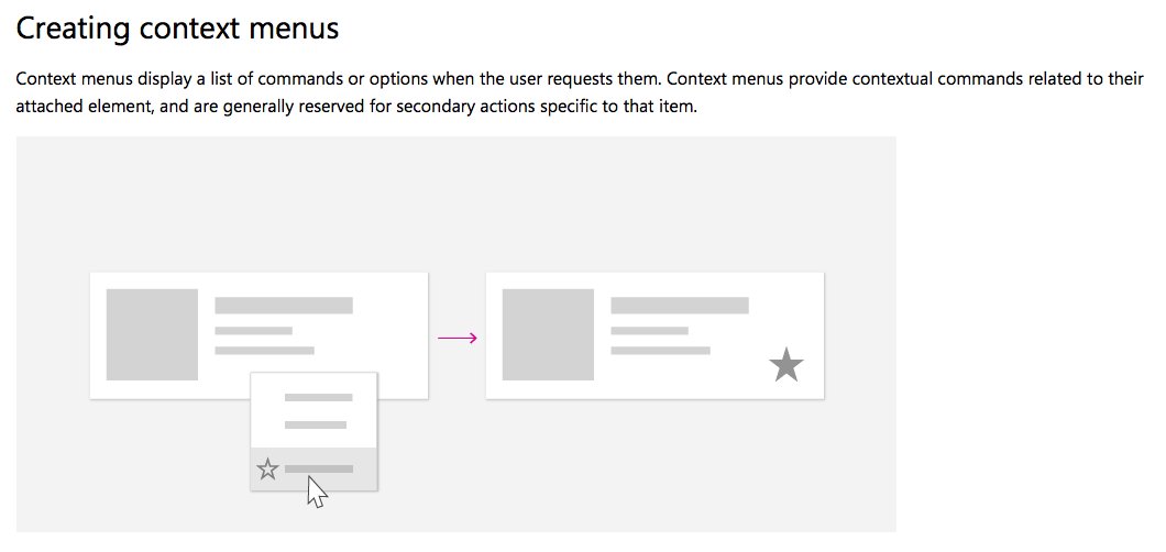 WindowsDocs's tweet photo. Context is everything: the ContextFlyout property creates a pop-up context menu for your Windows 10 app.

#FluentDesignSystem

https://t.co/pHKki1lmMz https://t.co/Qms8CljGnt