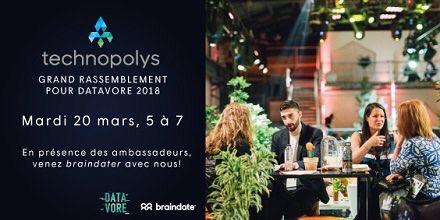CEIM_Qc's tweet photo. Fort du succès du 1er rassemblement de Dec, @technopolys_qc revient en force avec #Datavore. Pour échanger avec les influenceurs du milieu, participer aux braindates et partager sur les enjeux de notre secteur, c'est au @Palais_Montreal que ça se passe: https://t.co/ANLeI2sPrM https://t.co/R8IWYOBCDr