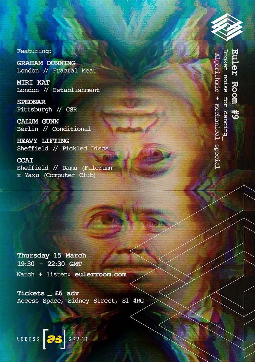 Algorithmic + Mechanical special coming up this Thursday 15th Mar in <a href="/AccessSpace/">Access Space</a> Sheffield.. Live coded <a href="/algorave/">Algorave</a> meets @grahamdunning's legendary Mechanical Techno.. Check this youtube.com/watch?v=wl1ZrE…