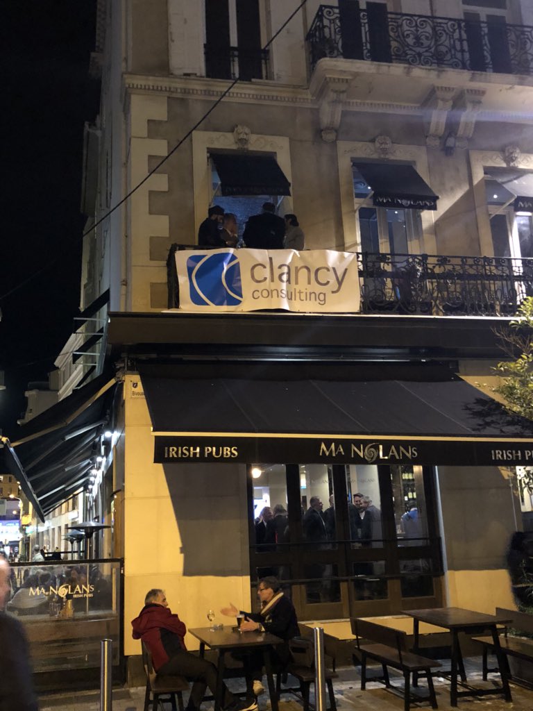 Gregscottclancy's tweet photo. A great night at Ma Nolan’s #ClancyConsult #MIPIM2018 https://t.co/UTO8VLexTG