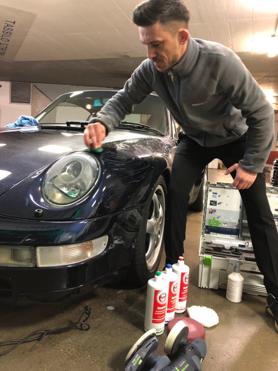 FrischGmbH's tweet photo. Wir arbeiten nur mit den edelsten, professionellsten Produkten bei unserer Fahrzeugaufbereitung @swissvaxusa #swissvax #autopolitur @porsche #porsche @Motorworld_de https://t.co/umaah76ybi