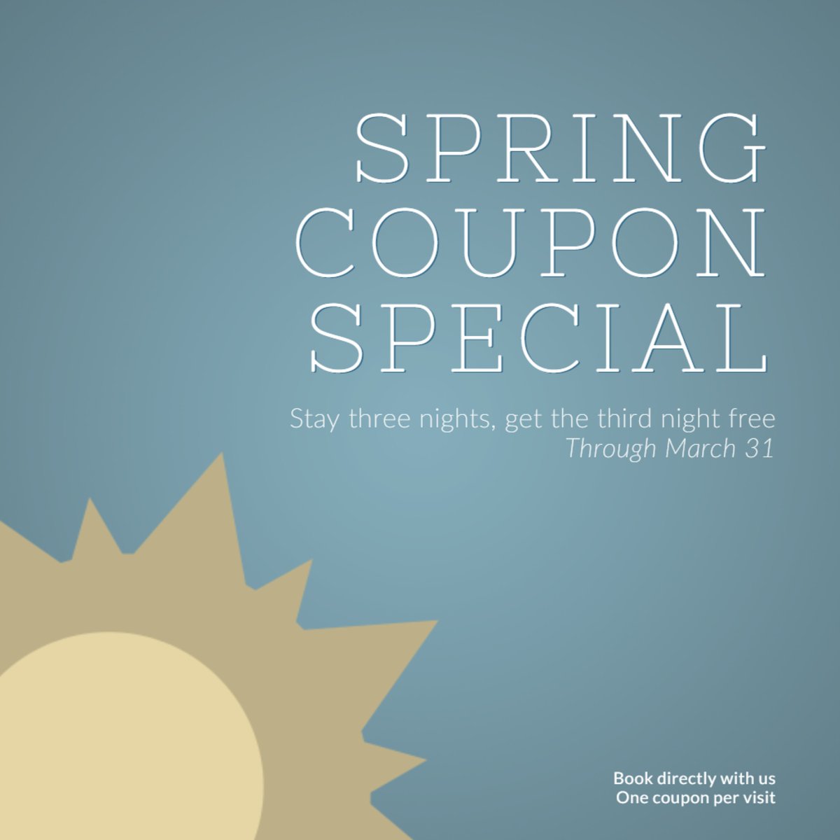 We've still got a few weeks left in our spring coupon sale! Check it out on our website here: bit.ly/2DPiJuO