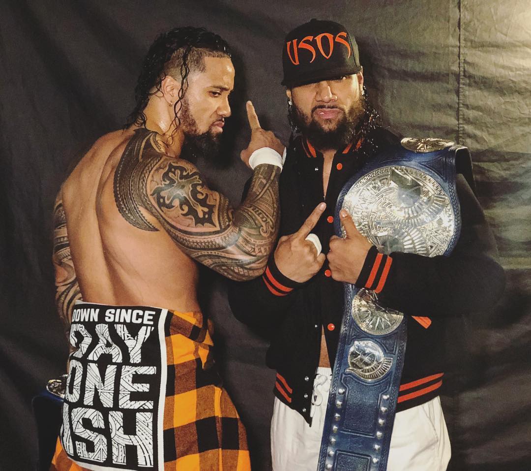 MoneShield's tweet photo. @WWEUsos #FatuBrothers #SamoanFamily #OneDayIsh #UsosPenitentiary #SDLIVE #TagTeamChamps #WWEFastlane https://t.co/x3N6dkjRoX