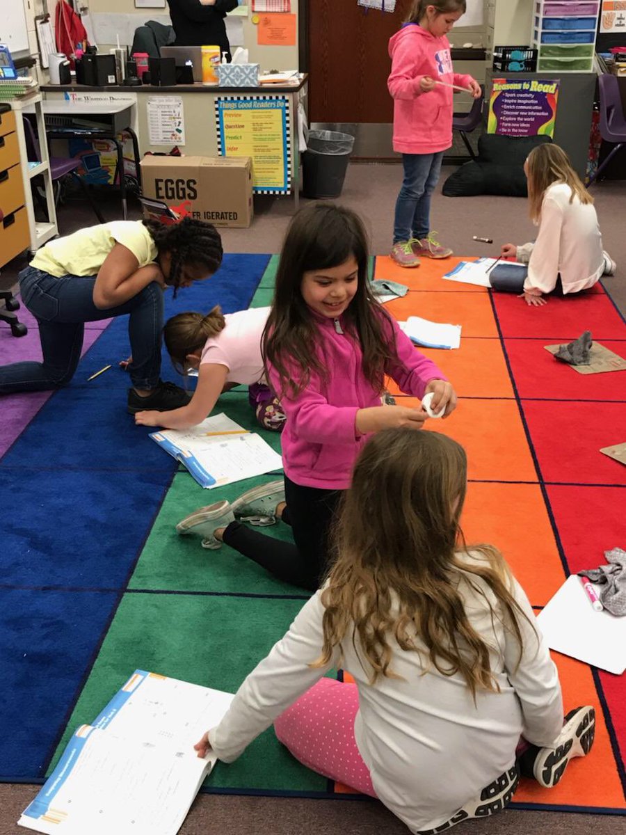ELCougars's tweet photo. Second grade is measuring in inches and centimeters. We measure arm span, jumps and head circumference. https://t.co/7HmAQk4kZl