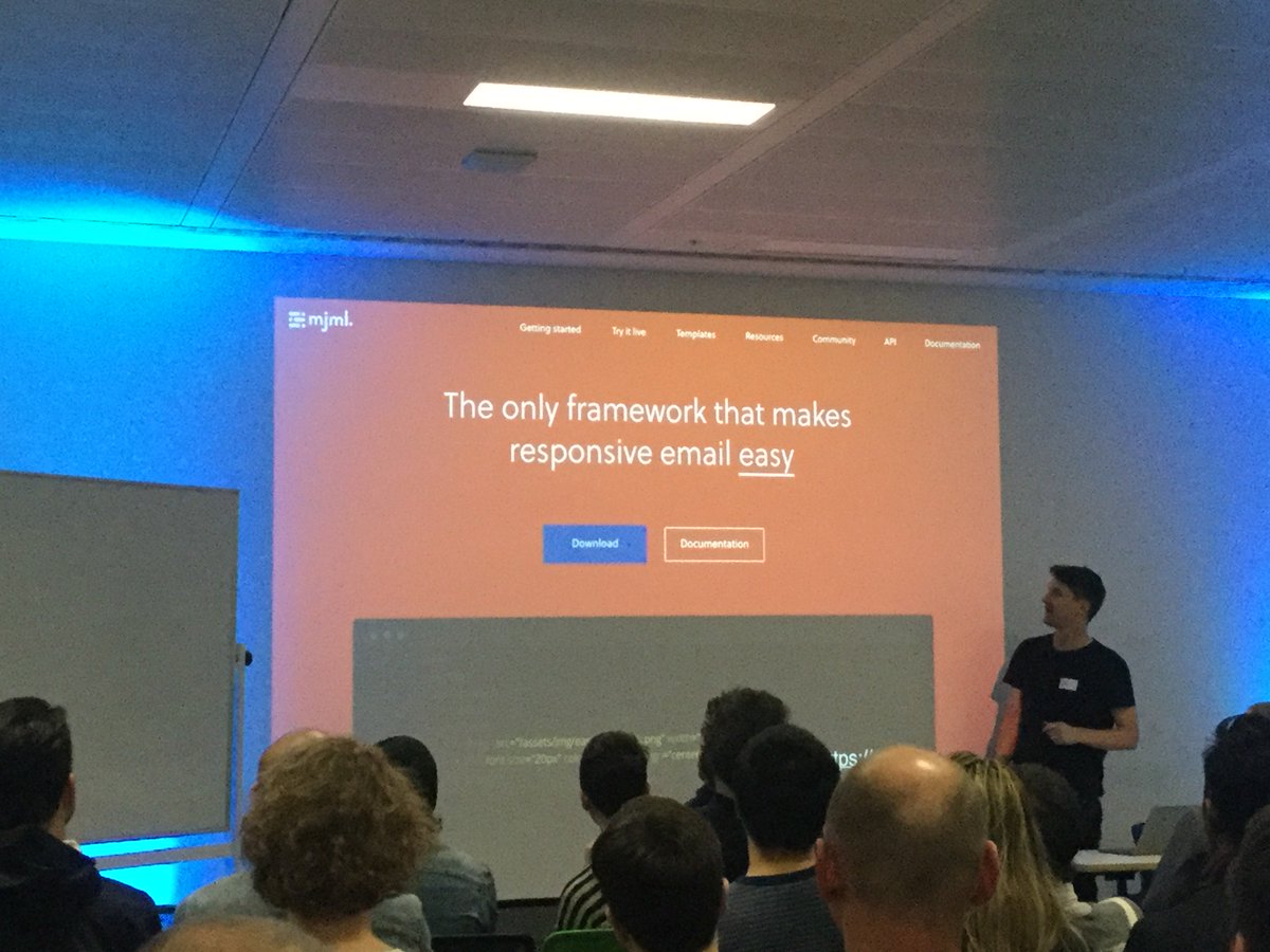 codescrum's tweet image. @thechrisoshow speaks on making responsive #emails super-duper easily with #MJML #lrug mjml.io  @skillsmatter