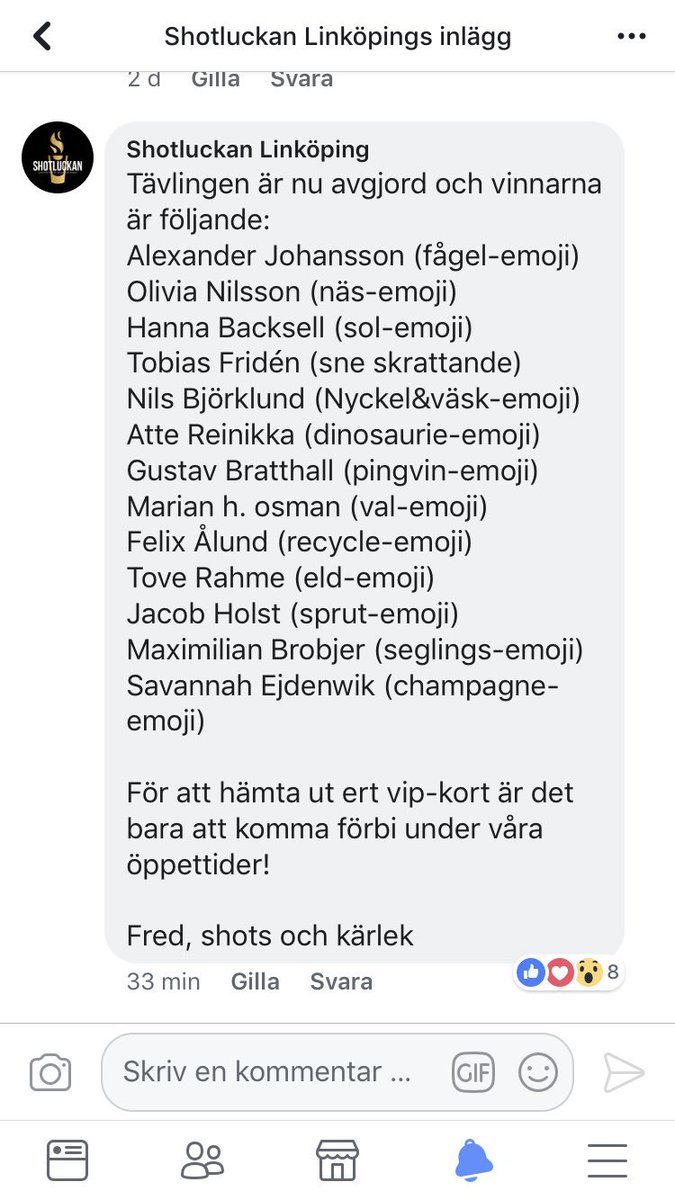 sejdenwik's tweet photo. Kanske det finaste man vunnit här i världen, vip-kort på shotluckan🤪💃🏼🍾 https://t.co/3FOngakWMw