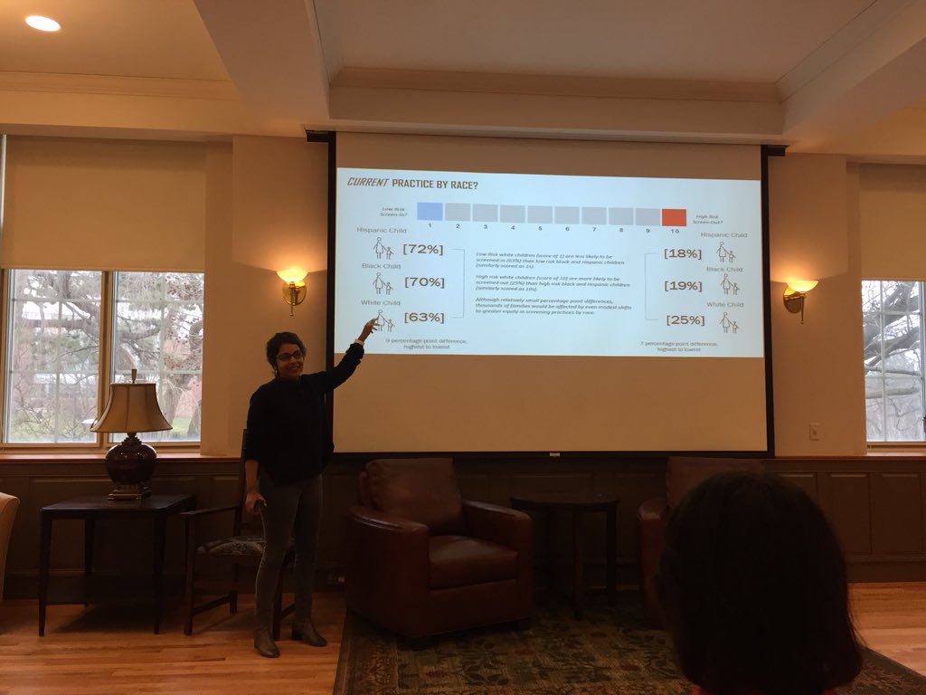 AUTCSDA's tweet photo. Lots of lively debate following @RVaithianathan presentation @penn_state on #predictiveriskmodelling for #child welfare - thanks #JennieNoll for the opportunity to share this work and learn from your team too https://t.co/5OL3683RJm