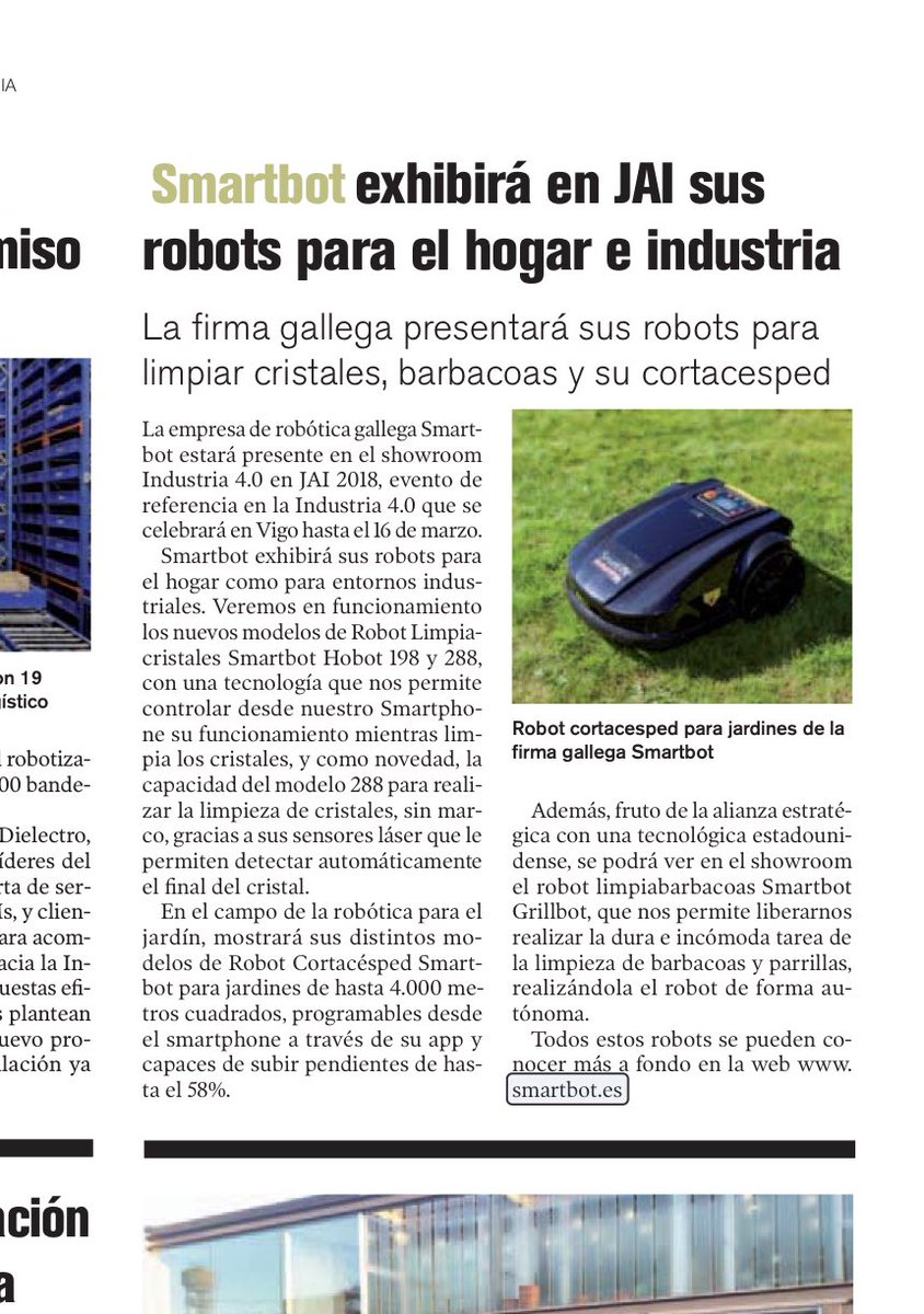 SMK_smarttek's tweet photo. La @lavozdegalicia también se hace eco de nuestra participación en #JAI2018 @JAI_UVIGO https://t.co/IGqca09Qro