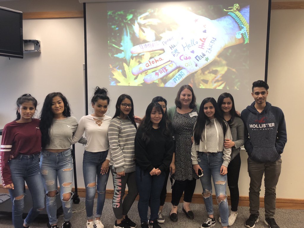 GlblWrdsmths's tweet photo. One of our very favorite things about the work we do is engaging thoughtful, brilliant youth like these wonderful students. Thank you for the warm welcome today, @BHSgraves #baldwinhighschool #youth #future #languageforgood https://t.co/0NK2ZPPY5z