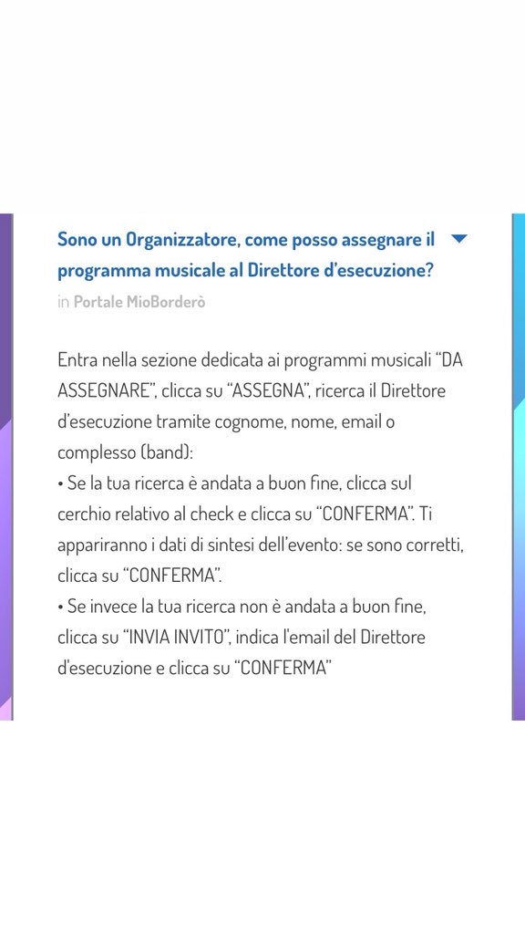 Alcune Faq dell’app #Miobordero ’ #Siae <a href="/SIAE_Official/">SIAE</a>