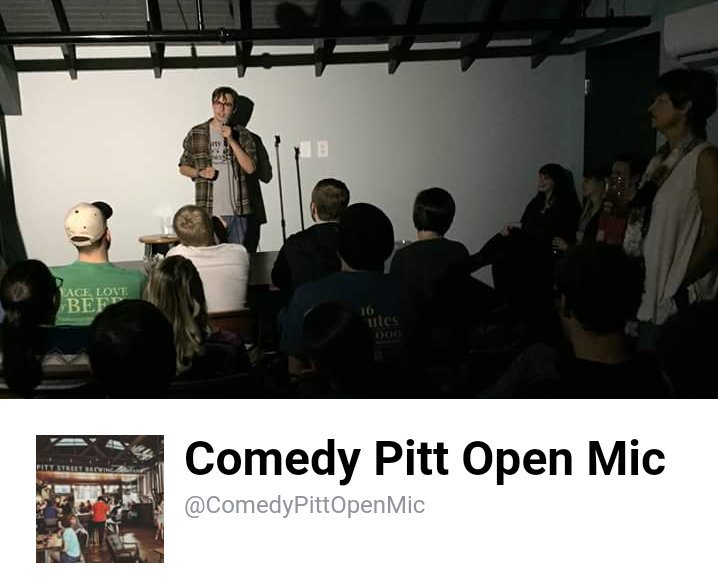 PCC_ECU's tweet photo. Back from break and looking for stuff to do instead of study? You have a BUNCH of oppertunities to catch our comics in and around campus. Catch @ThisIsJake21 in pirates got talent, come to Xbones or pitt brewing this Tue or Wed, and catch OUR SHOWS later this year! https://t.co/t1fDNadlg7