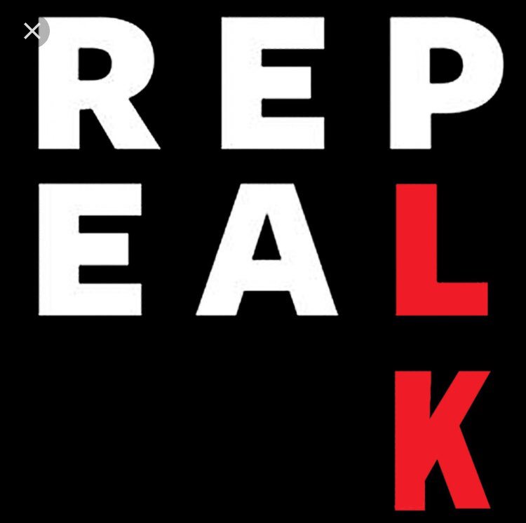 KarSugrue's tweet photo. Launching #repealLK https://t.co/C38EMbPnnO