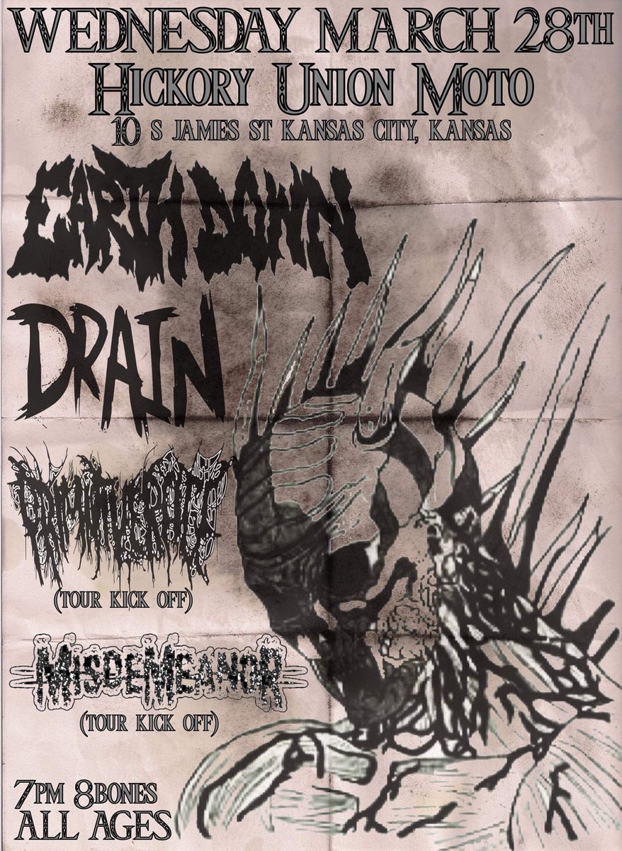 Just a little over two weeks until our tour kick off show with <a href="/drain831/">drain831</a> and <a href="/earthdownhc/">Earth Down</a> in KC, KS. 

Roll out homies.