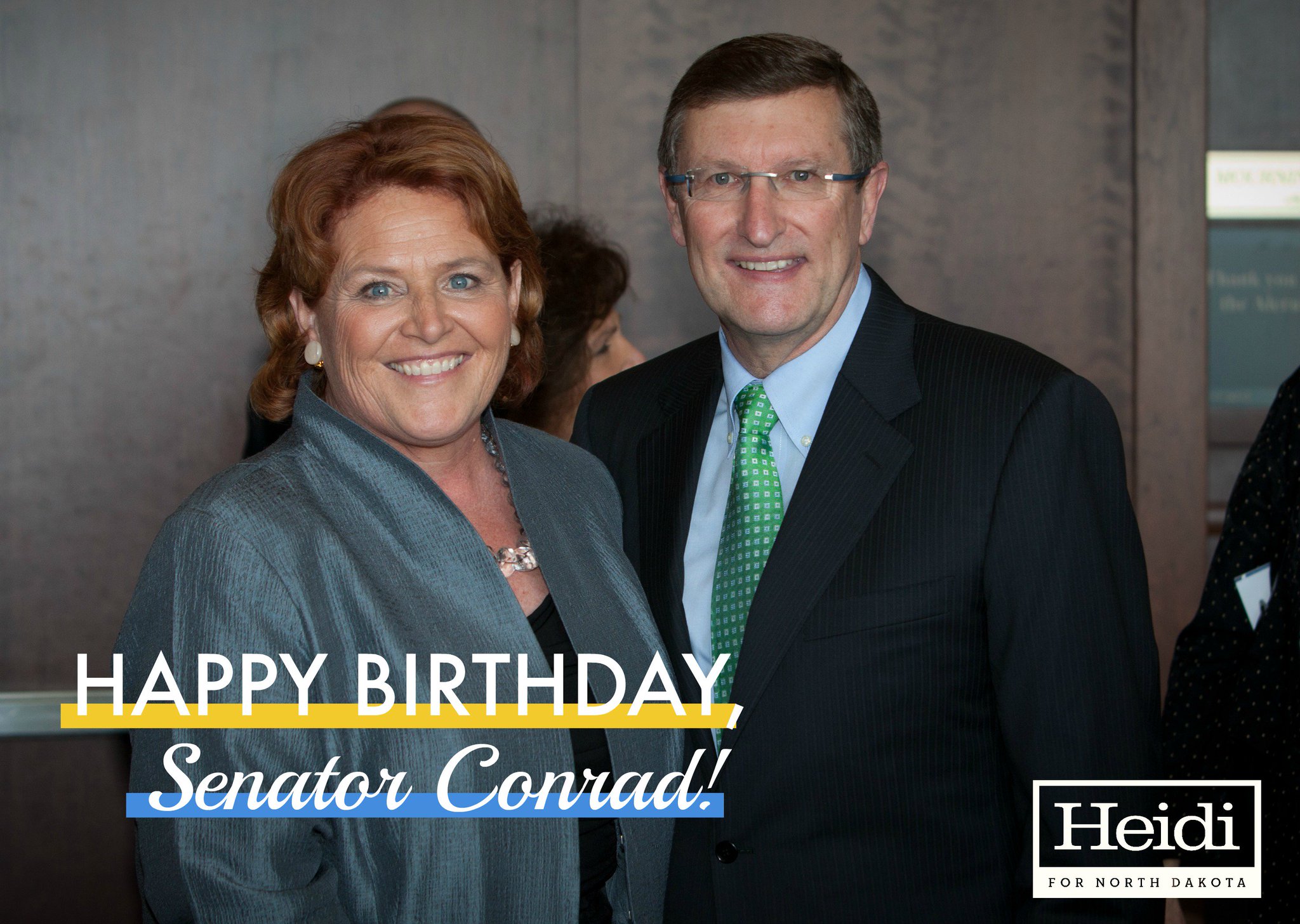 Happy birthday to my dear friend, mentor & North Dakota\s former U.S. Senator, Kent Conrad! 