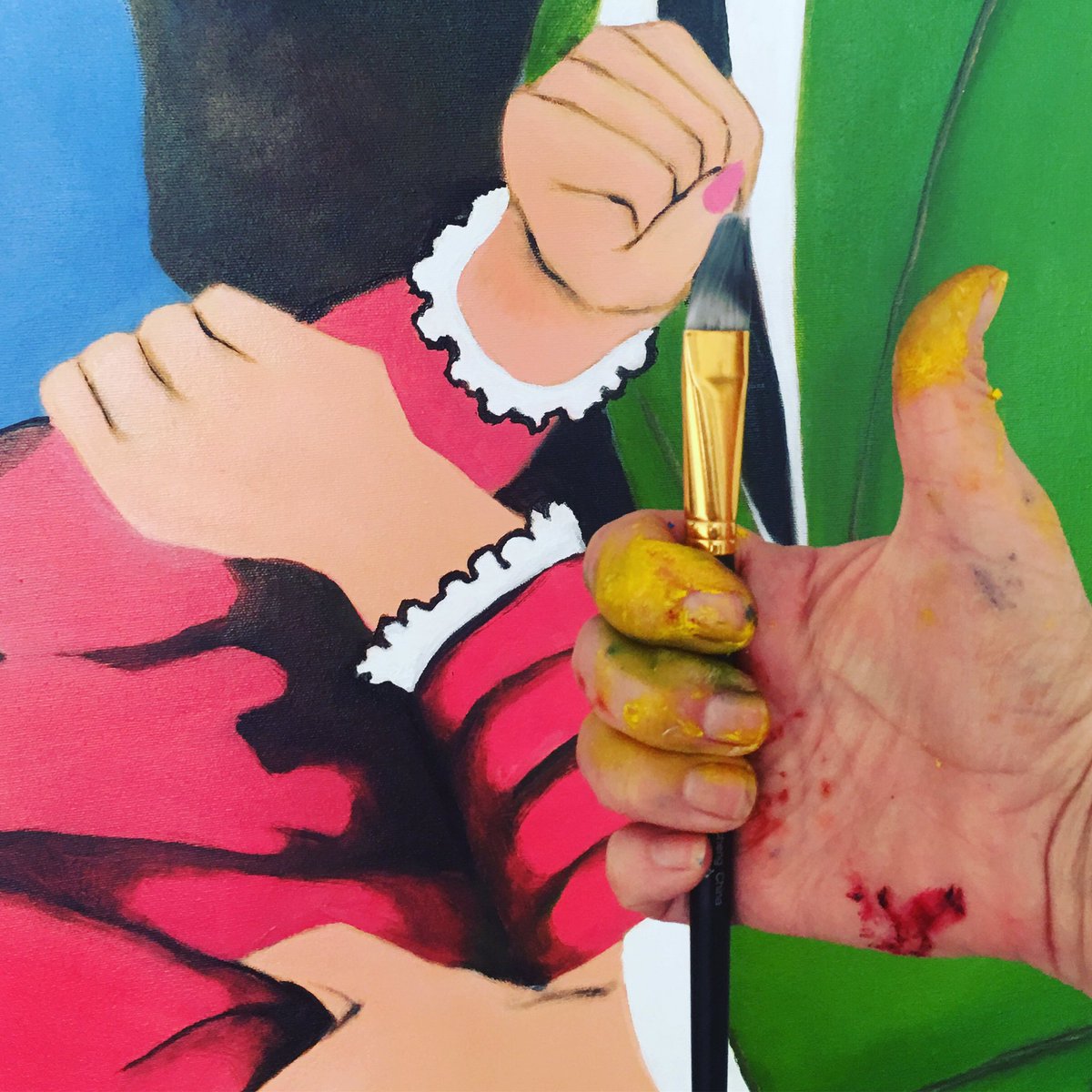 kristenulla's tweet photo. #painting #hands with #painted hands #oilpainting by #KristenGrunewald #artist #art #fineart #masterpiece #fingers #paintedhands https://t.co/B7D7Z4oo9B