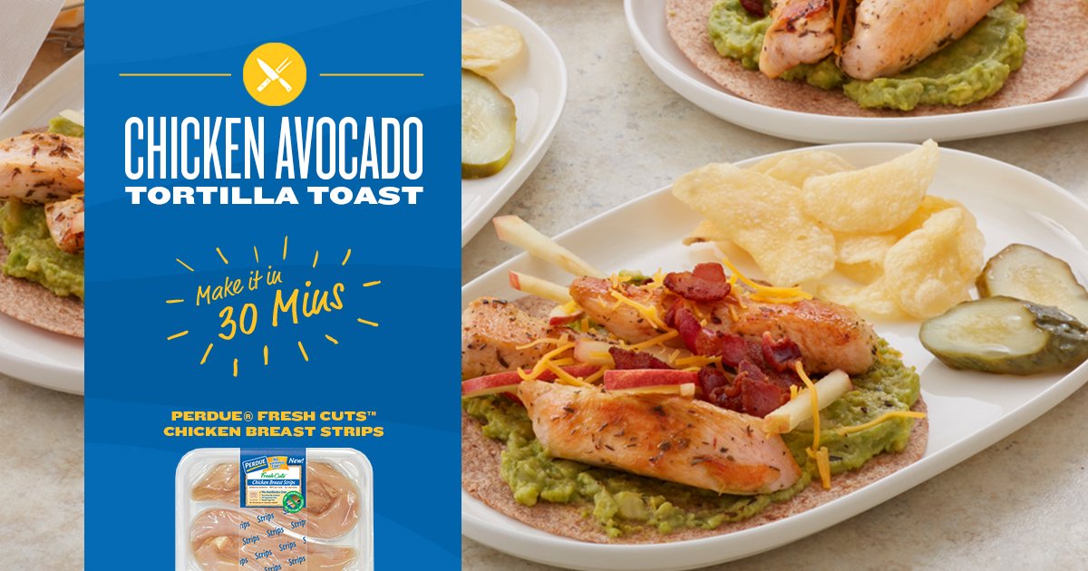 Not only does this <a href="/PerdueChicken/">Perdue Chicken</a> Avocado Tortilla Toast Recipe look amazing, it only takes ten minutes to prepare! Try it out! #PerdueCrew #Promotion - sot.ag/7q40r