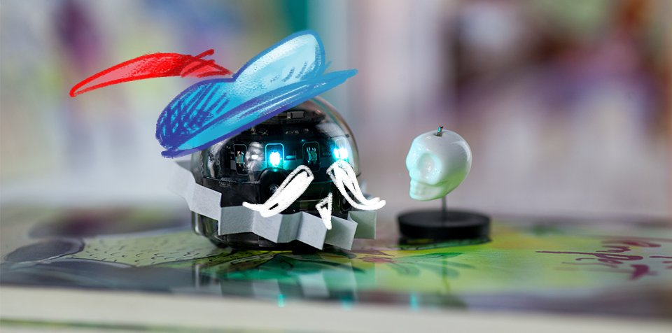 Ozobot's tweet image. To bot or not to bot? With Color Code stickers, you don&apos;t have to decide. Just pick a new path and let your masterpiece unfold! #HackCreativity #ShakespeareWeek