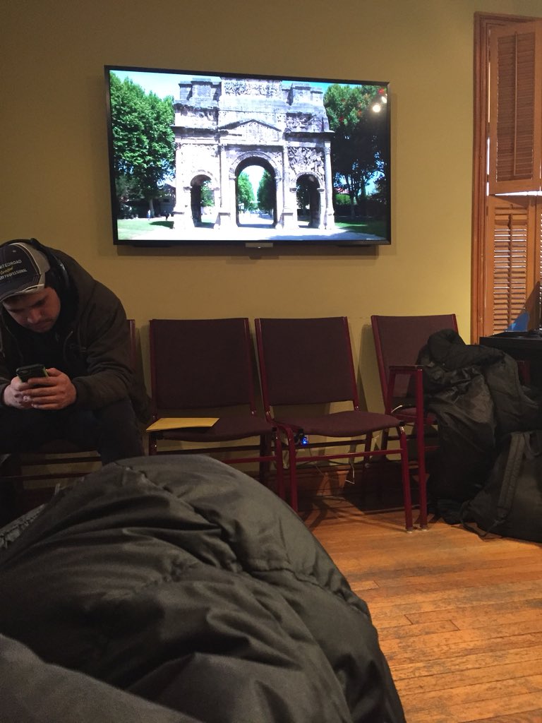 Super dry doc on Roman architecture in France playing in tax office wait area is soooooo my shit