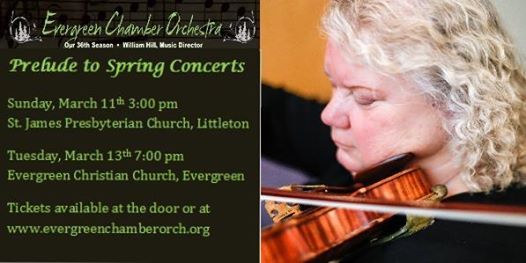 Did you miss our concert yesterday in Littleton? Not to worry...you have another chance! Come hear the ECO tomorrow in Evergreen at our Prelude to Spring concert. Tickets available online or at the door. buff.ly/2FJ8sR5