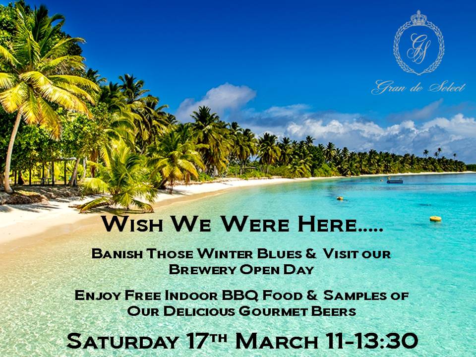 GranSelect's tweet image. Come and discover Manilva's Micro Brewery
Gran de Select. Our Open Day is Free this Saturday 11-1330.