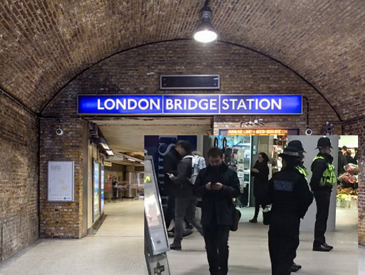 MetTaskforce's tweet image. #MPSSouthwark #BTP #SWTSG #OpFractus. U5:4 and BTP working well together this evening at London Bridge. Short, sharp deployments to meet commuters and deter, detect and disrupt terrorism.