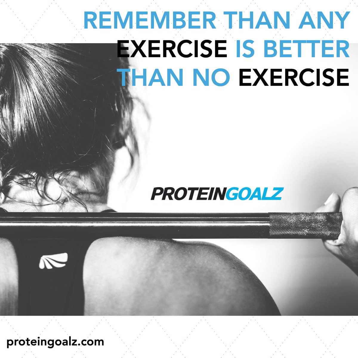 ProteinGoalz's tweet photo. It's #MONDAY - did you get your #workout in today? tag #proteingoalz &amp; show us what #exercise you did this Monday. Remember that any exercise is better than no exercise! #workout #motivation #mondaymotivation #gym #fitness #gymlife https://t.co/etTaQ4AIcO