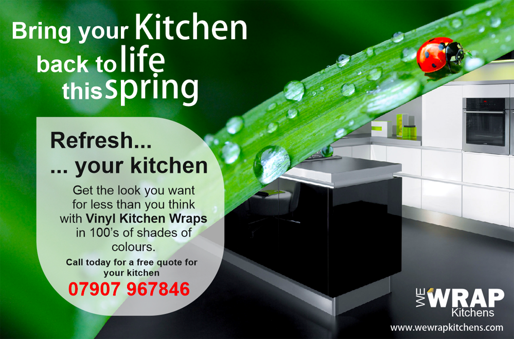 wewrapkitchens's tweet photo. Bring Your Kitchen Back to Life This Spring. Refresh your kitchen... Get the look you want for less than you think  with Vinyl Kitchen Wraps in 100’s of shades of colours. Call now for a free quote for your kitchen 07907 967846 or visit https://t.co/z6KcCcsCYf https://t.co/9HKEC071IO