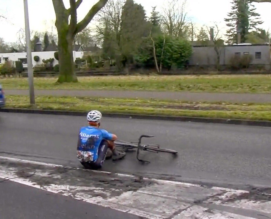 Michael Goolaerts (@gooliee94) on Twitter photo Little crash in the end <a href="/rondjedrenthe/">rondevandrenthe.com</a>. Nothing serious.. Wednesday @nokerekoerse 🤘🏼 #verandaswillems #crelan #charles Little crash in the end <a href="/rondjedrenthe/">rondevandrenthe.com</a>. Nothing serious.. Wednesday @nokerekoerse 🤘🏼 #verandaswillems #crelan #charles