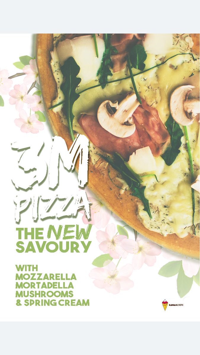We’ve got a new crepe on the menu for a limited time only! Come in and try a savoury 3m crepe, you won’t regret it 🤪