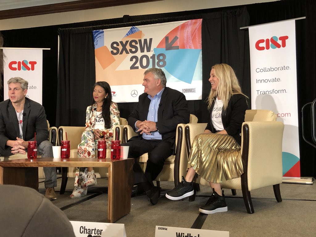 digennaro's tweet photo. We’re with some great brands like @revlon and @CaterpillarInc at #sxsw talking about the new leadership model for the digital age. #leandigitalspeedway #dgcsxsw18 https://t.co/G25SKyFX7q