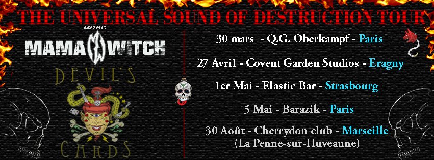 RealDevilsCards's tweet photo. 💀🔥▬ 𝐃𝐄𝐕𝐈𝐋'𝐒 𝐂𝐀𝐑𝐃𝐒 𝐓𝐎𝐔𝐑 𝐃𝐄𝐏𝐀𝐑𝐓𝐌𝐄𝐍𝐓 ▬🔥💀

😈▬𝐖𝐄 𝐏𝐑𝐎𝐌𝐈𝐒𝐄𝐃 𝐈𝐓, 𝐈𝐓 𝐈𝐒 𝐂𝐎𝐌𝐈𝐍𝐆 𝐑𝐈𝐆𝐇𝐓 𝐍𝐎𝐖 ▬😈

Plus d'info sur notre page FB pour les events !
#concert #live #Rock #LucaParlog #DevilsCards #Metal #Tour #Tournée #France #Funk https://t.co/yfwWjN4hJW