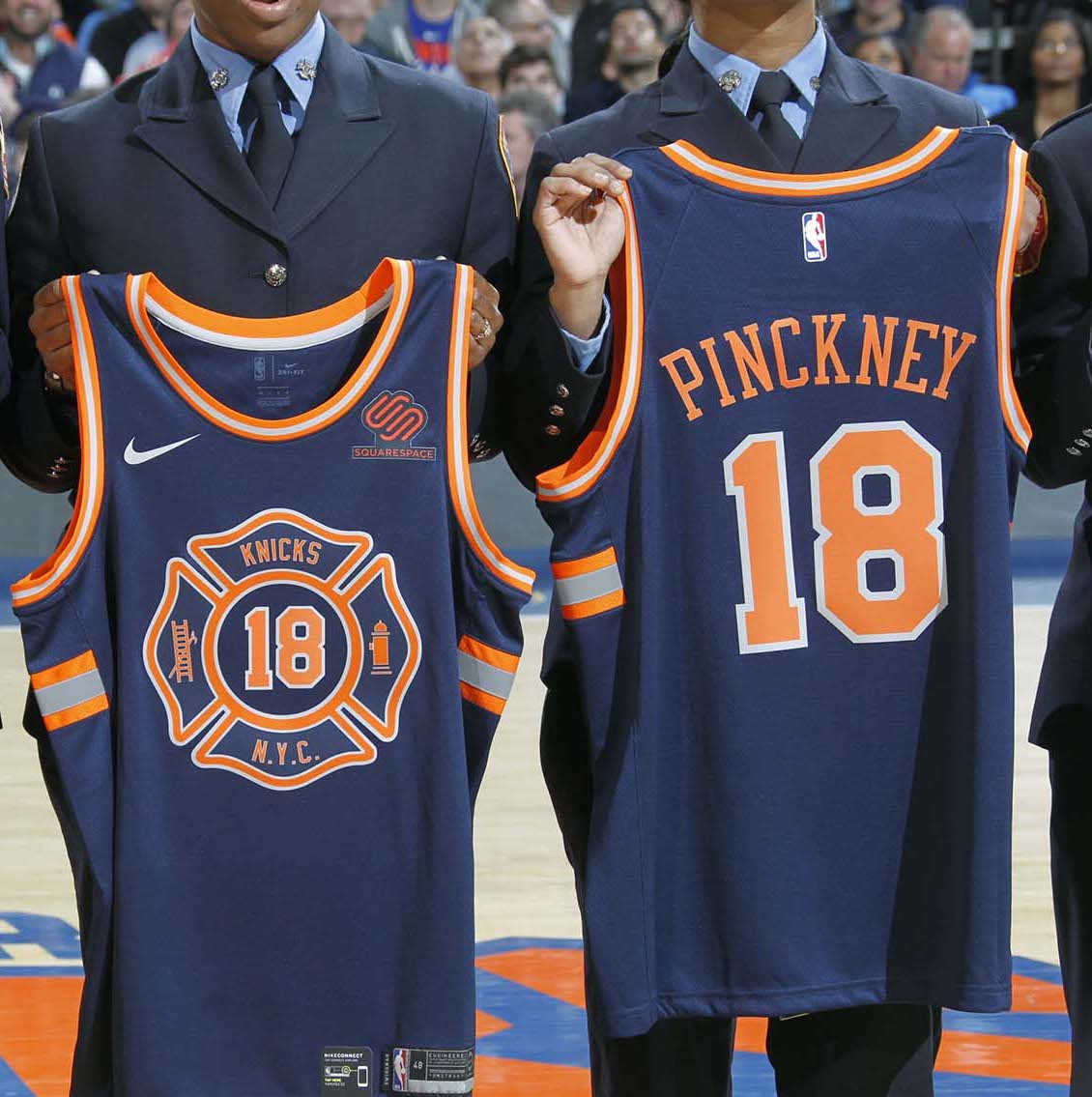 National September 11 Memorial & Museum - New on View: New York Knicks  jersey honoring firefighters and their families. This game-worn jersey by  former Knicks player Kristaps Porzingis, who recently joined the