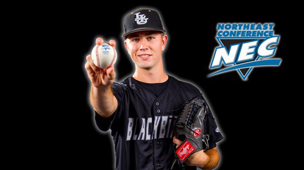 LIU_Baseball's tweet photo. Congrats to Zach Pederson on being named #NECPitcherOfTheWeek. Pederson went 7 IP, 4 H, 1 BB, and 6 K’s this weekend vs Saints Peter’s. Pederson moves to 2-1 with a 3.86 ERA. https://t.co/WDwLX2HAPu