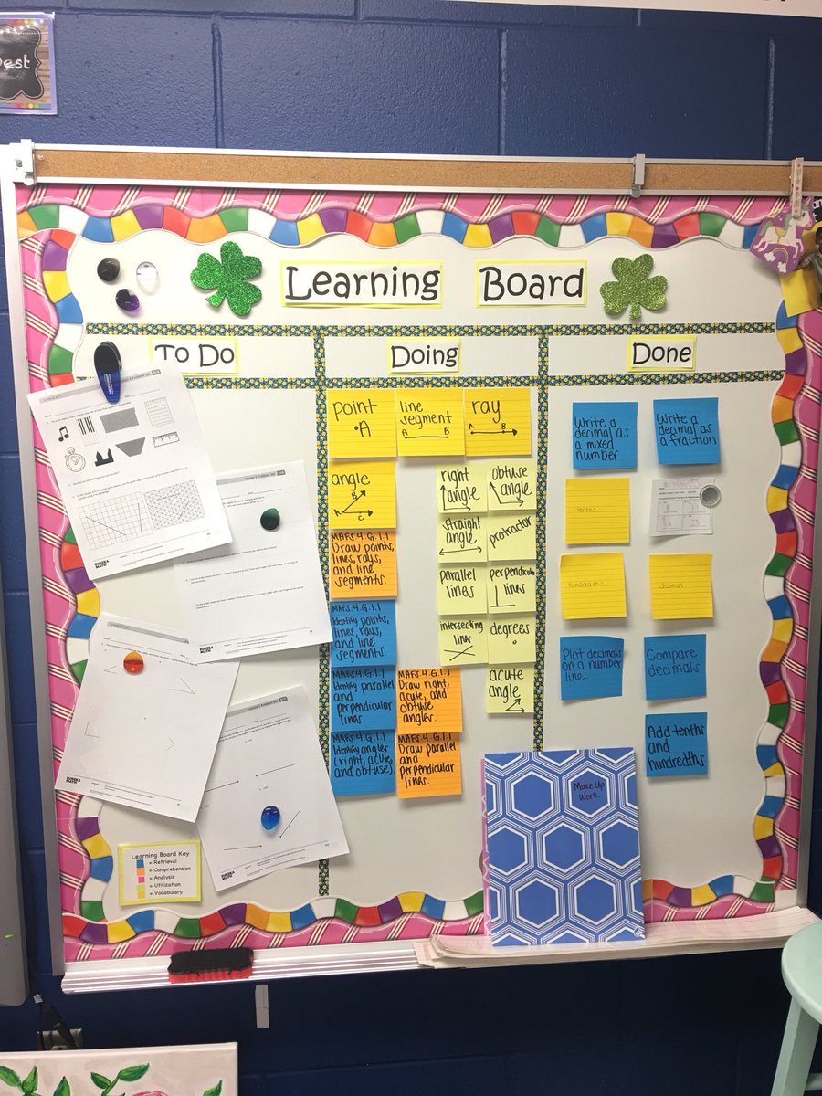 MoreMathPlease's tweet image. The kids helped me update our learning board today! It looks a little hectic, but they GET IT!! 😄💗 #EdChat #LearningBoard #4thGrade